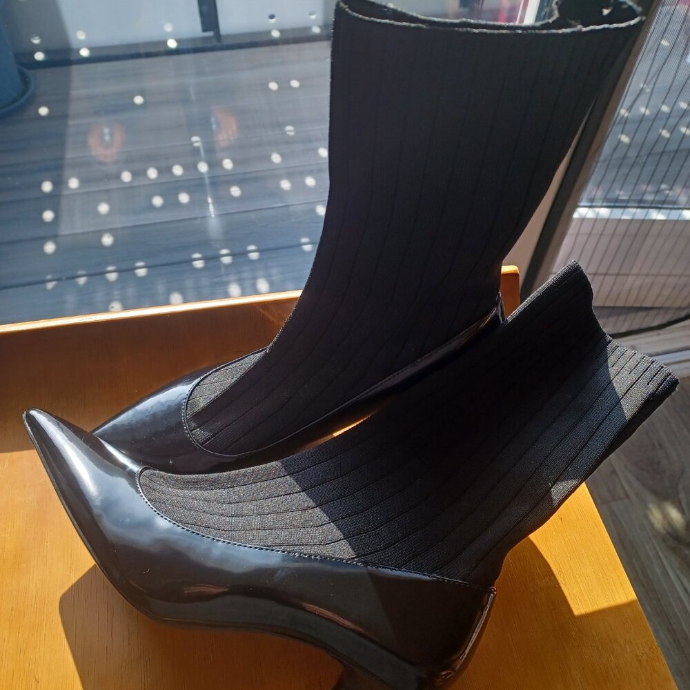 Zara Sock Pumps Boots - Size 35